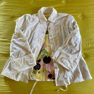 Catherine Malandrino White Cuffed Button Down